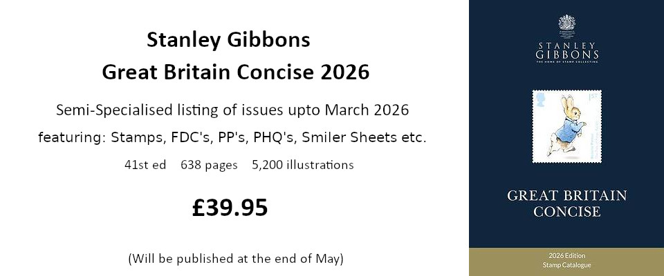 stanley gibbons great britain concise 2026 stamp catalogue