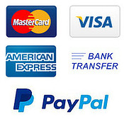 card, paypal and bank logos